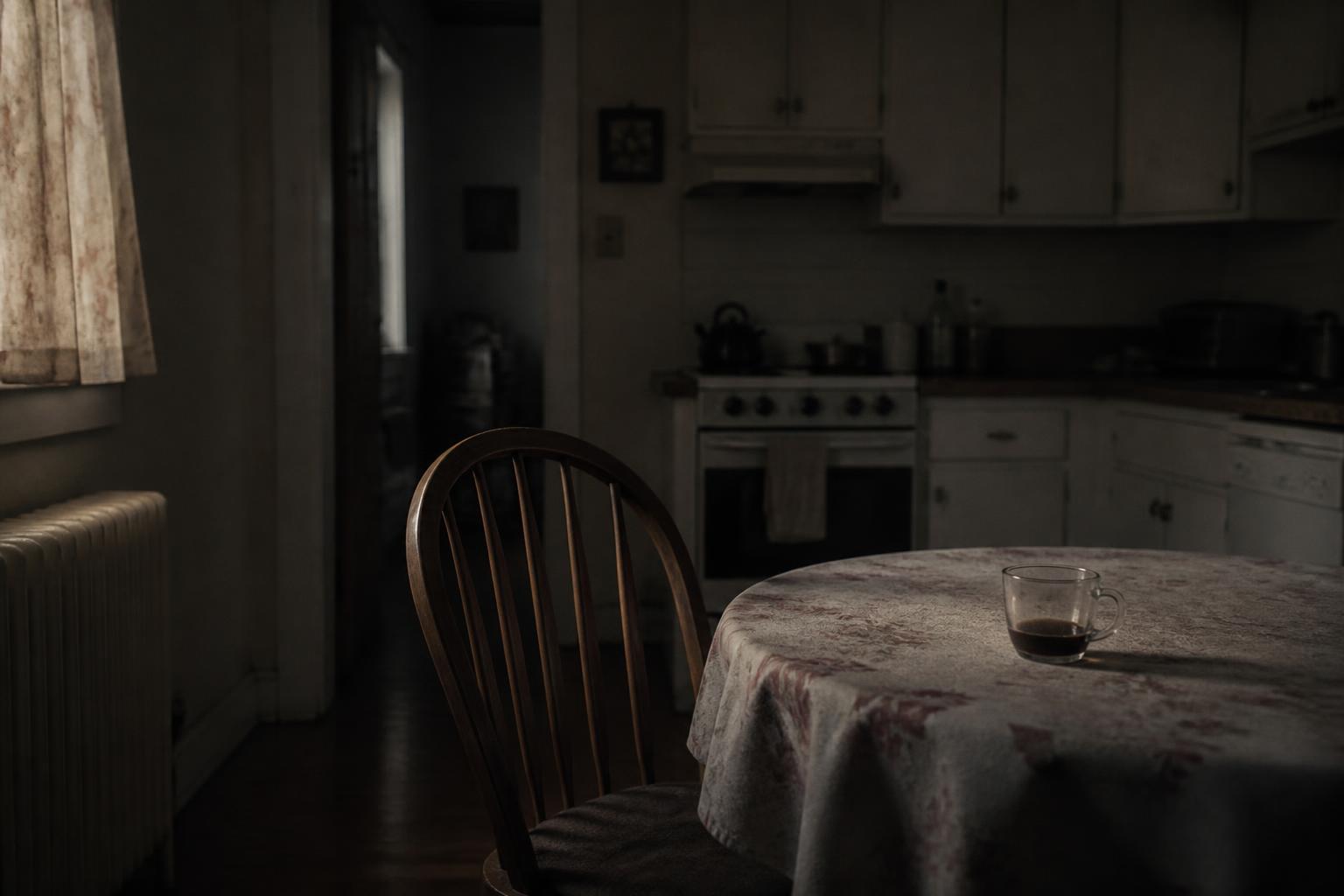 kitchen, half past seven